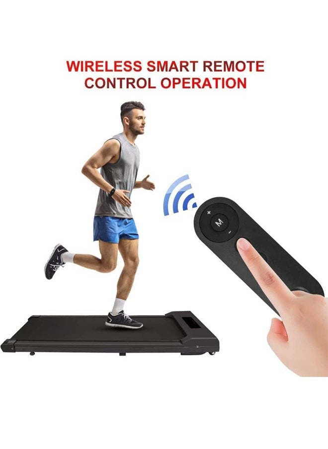 Favarey - Walking Pad Folding Treadmill Ultra Slim Electric Foldable Treadmills Smart Fold Walking Pad Portable Safety Non Holder Gym and Running Device Grey - Image 1