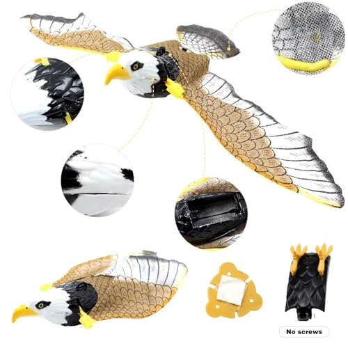 MALLEXO Battery Operated Flying Eagle Toy for Kids 3+| 360 Degree Automatic Revolving Toys for Boys and Girls Fly Falcon with String Attached Birthday Gift for Children Educational & Decoration Items - Image 3