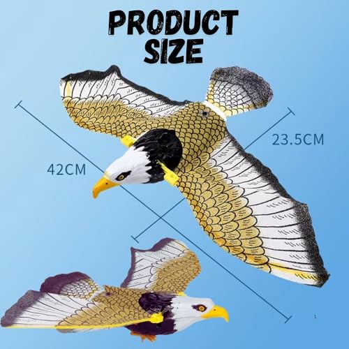 MALLEXO Battery Operated Flying Eagle Toy for Kids 3+| 360 Degree Automatic Revolving Toys for Boys and Girls Fly Falcon with String Attached Birthday Gift for Children Educational & Decoration Items - Image 4