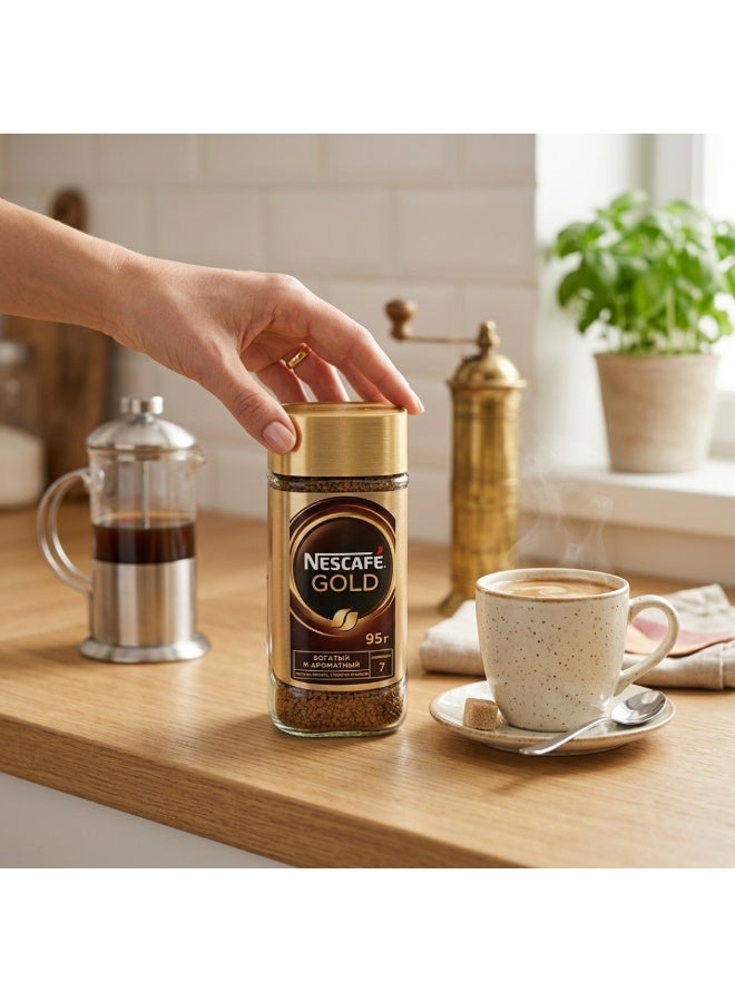 Nescafe Gold Instant Coffee, 95g 95grams Single - Image 2