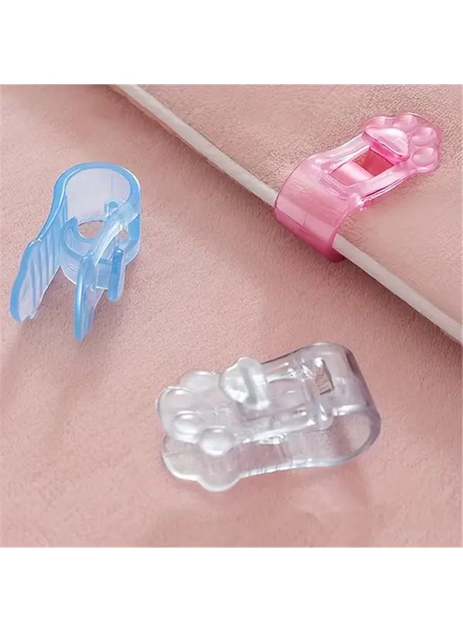 2 Blue Non Slip Quilt Cover Clips Strong Adhesive For Bed Sheets Comforter Patches Secure Attachment Easy Install Home Dorm Use - Image 4
