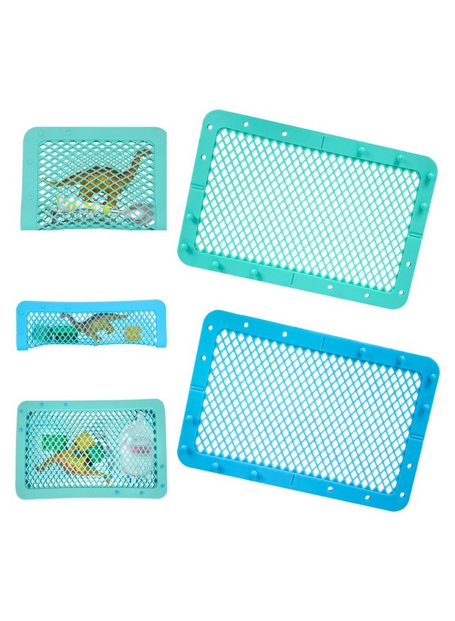 RMERVE Silicone Dishwasher Basket for Baby Items Dishwasher Bag for Small Items Dishwasher Bottle Parts Basket Bottle Nipples Baby Dishwasher Breast Pump Accessories Pacifier Toy Parts (Blue, Green) - Image 1