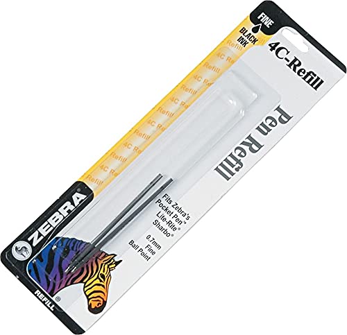 Zebra Technologies Zebra 4C Ink Pen Refill, 0.7mm Fine Point, Black Ink (2-Pack) - Image 3