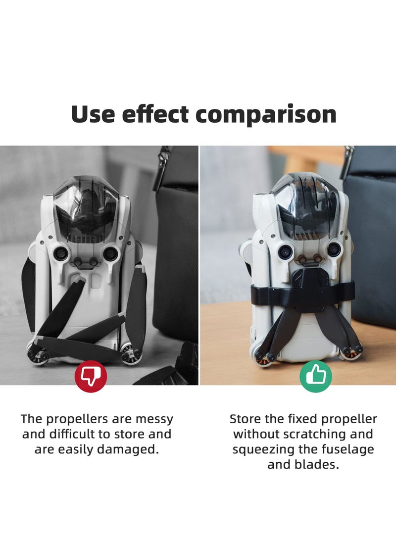 Y&D Propeller Retainer, Protective Snap Fitting, Holder Guard Strap Protector Stabilizer for DJI Mini 3 Pro Drone Accessories (Black) - Image 4