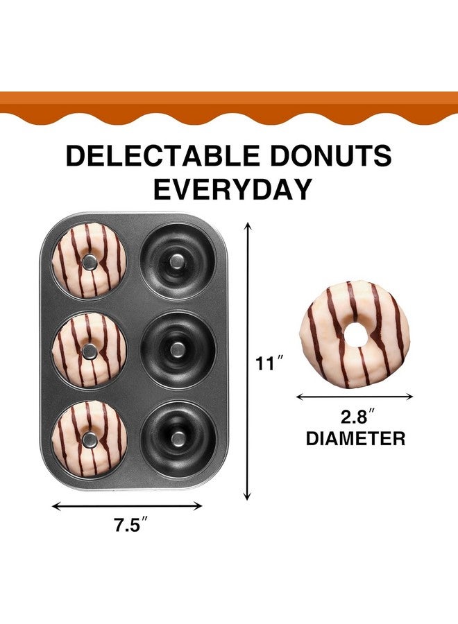 CURATED CART Donut Mould for Baking, 6 Cavity Donut Pan, SGS Certified Quality, Suitable for Microwave, OTG Oven, Dishwasher Safe (Pack of 1) - Image 2