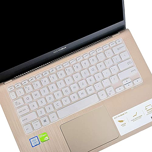 Saco 14 Inch Laptop Keyboard Protector Skin Cover for Asus Vivobook 14 X412FA-EK230T Laptop - Transparent - Image 1