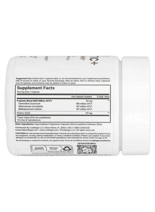 Codeage GLP-1 Probiotic+, 90 Vegetable Capsules  - Image 2