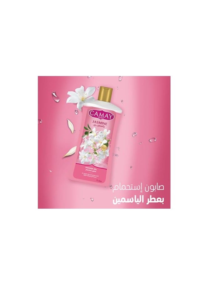 CAMAY Shower Gel Jasmine with Glycerine for softer & fragranced skin, 1L