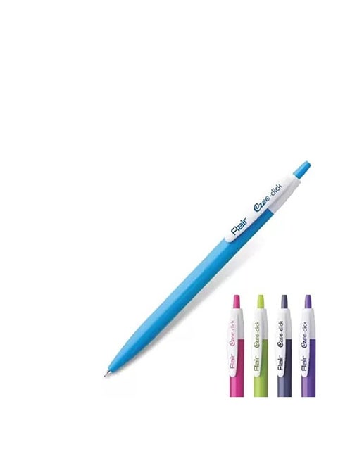 Flair FLAIR Ezee Click to mm Ball Pen Jar Pack Retractable