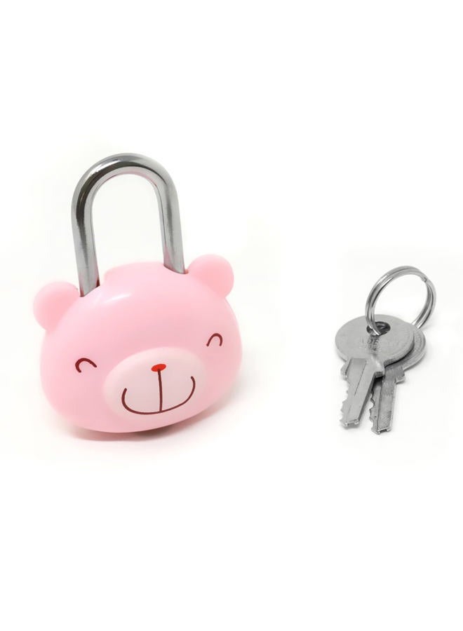 HONBAY Cute Bear Lock Padlock with Keys for Suitcases, Backpacks and Lockers - Image 1
