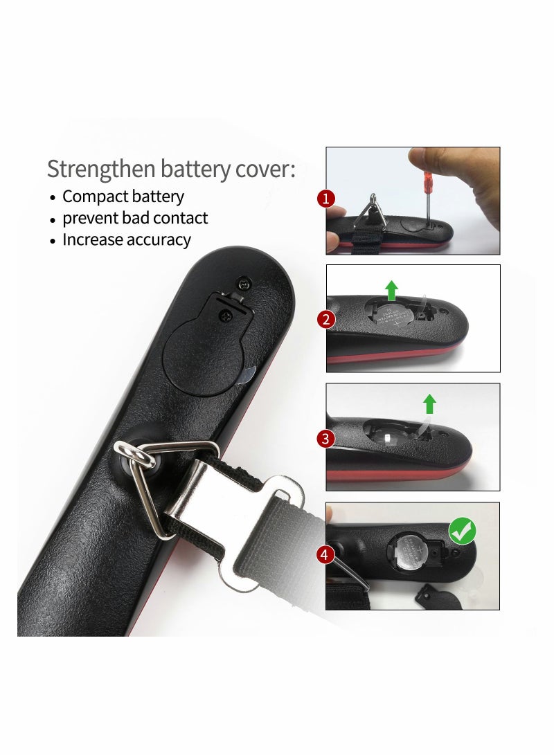 SOLARAE Portable Digital Luggage Scale - Handheld Travel Weighing Scale with Backlight for Suitcases and Bags, High Capacity for Accurate Measurements - Image 5