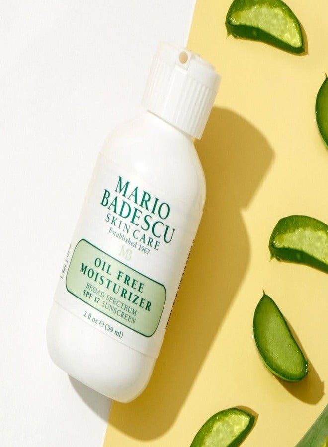 MARIO BADESCU Mario Badescu Oil Free Moisturizer for Combination, Oily & Sensitive Skin, Lightweight, Hydrating Face Moisturizer Formulated with Allantoin & Lemongrass Extract | 2 FL OZ - Image 4