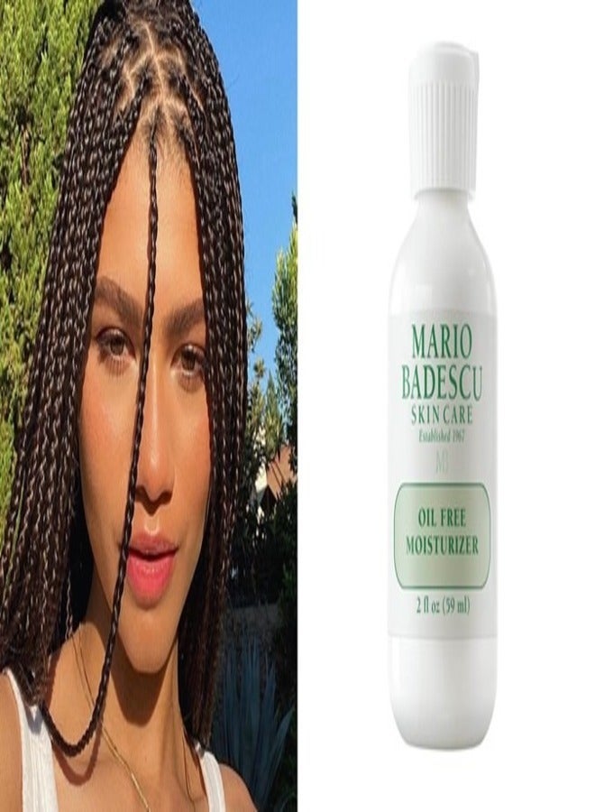MARIO BADESCU Mario Badescu Oil Free Moisturizer for Combination, Oily & Sensitive Skin, Lightweight, Hydrating Face Moisturizer Formulated with Allantoin & Lemongrass Extract | 2 FL OZ - Image 3