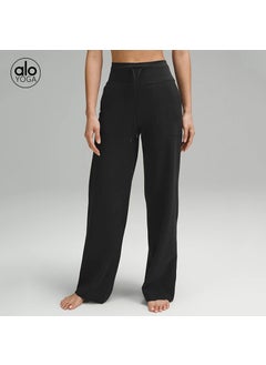 Generic ALO Yoga Womens Spring Summer Loose Breathable Athletic Pants Black  - Image 4