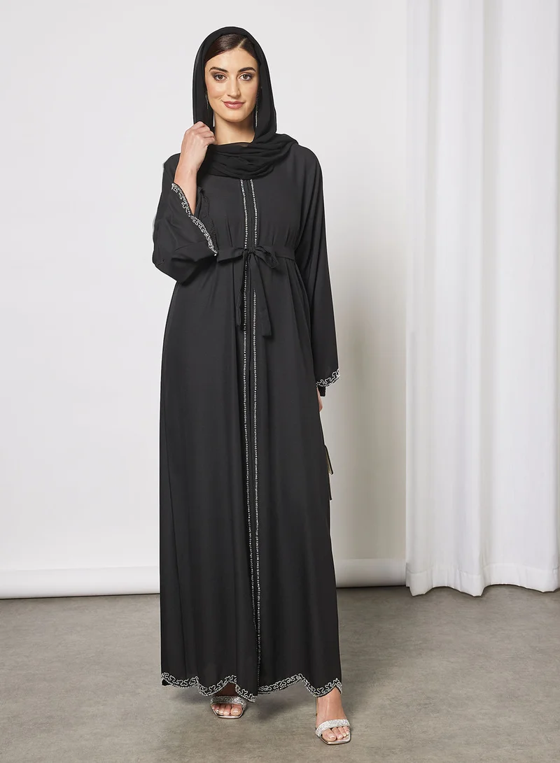 Hayat Abaya With  Beadwork