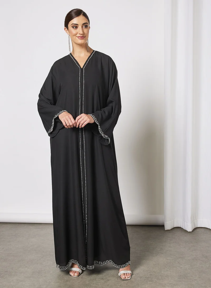Hayat Abaya With  Beadwork