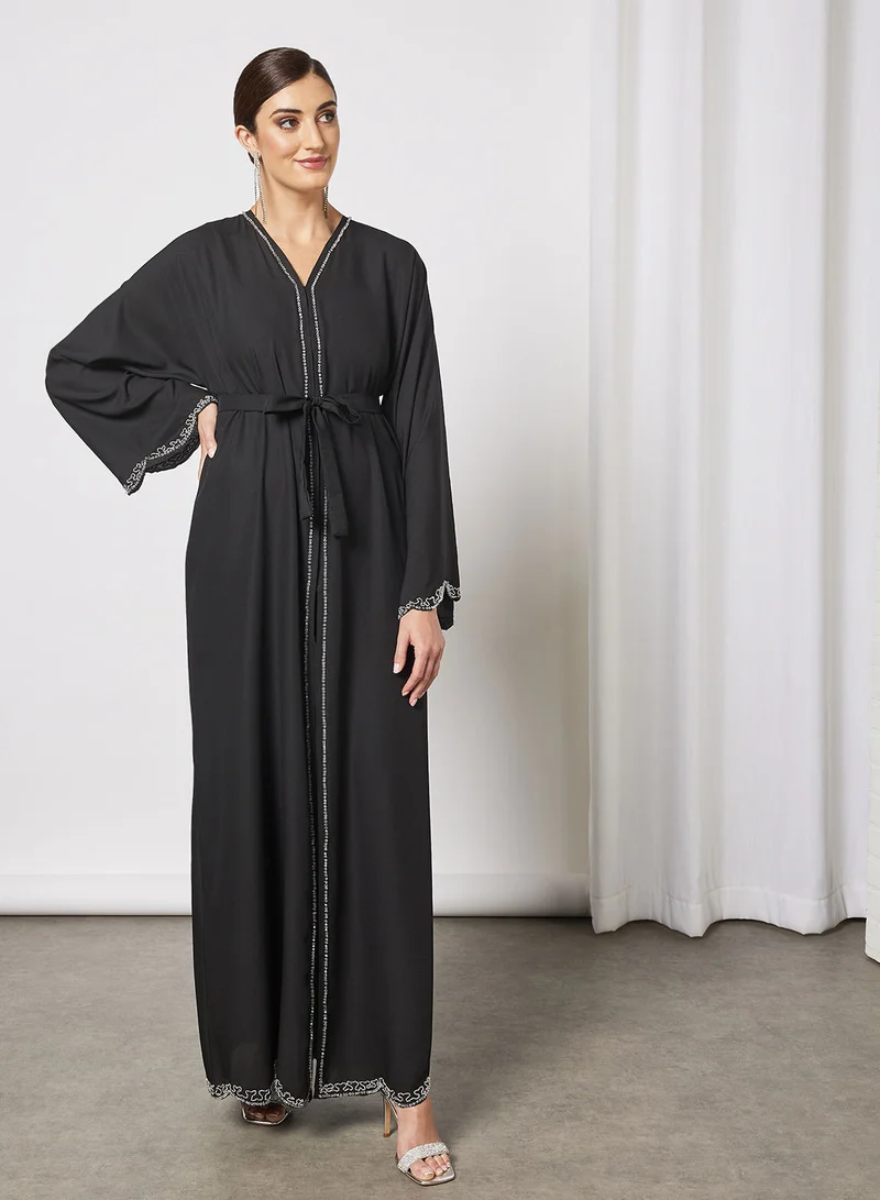 Hayat Abaya With  Beadwork