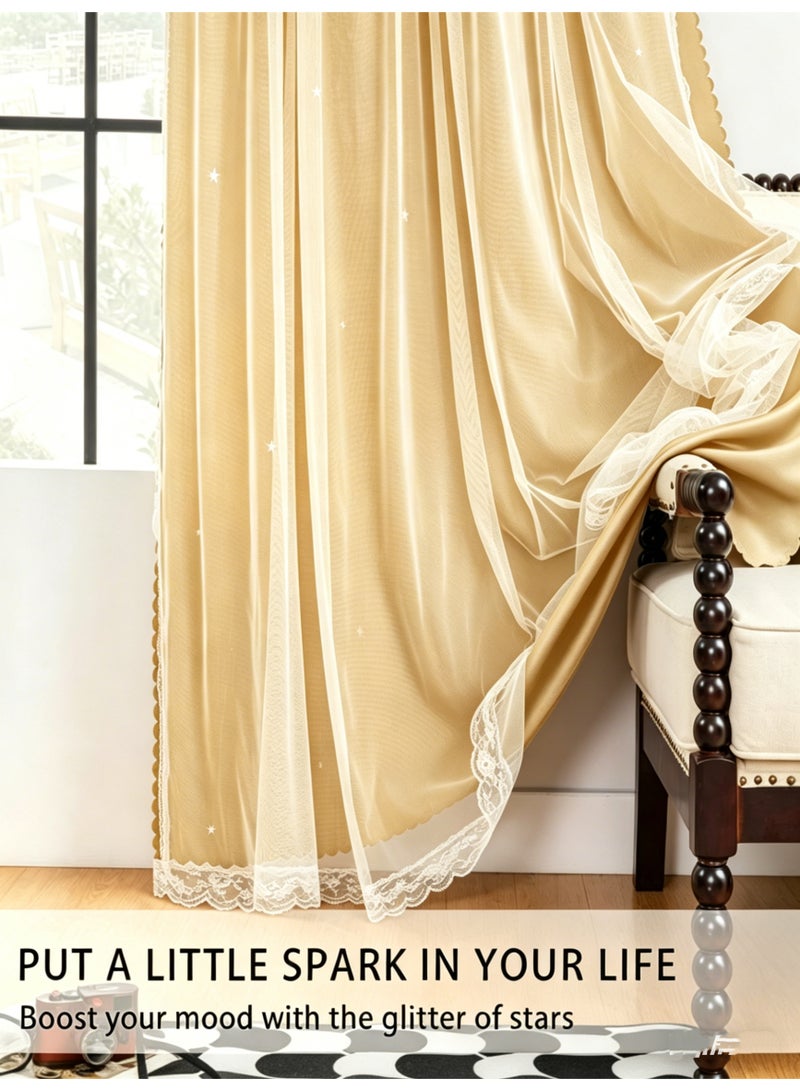 كي واي دي 1 Panel ستائر التعتيم Fabric Nation ستائر غرفة نوم معزولة حراريا لغرفة المعيشة 100x250 سم - Image 5