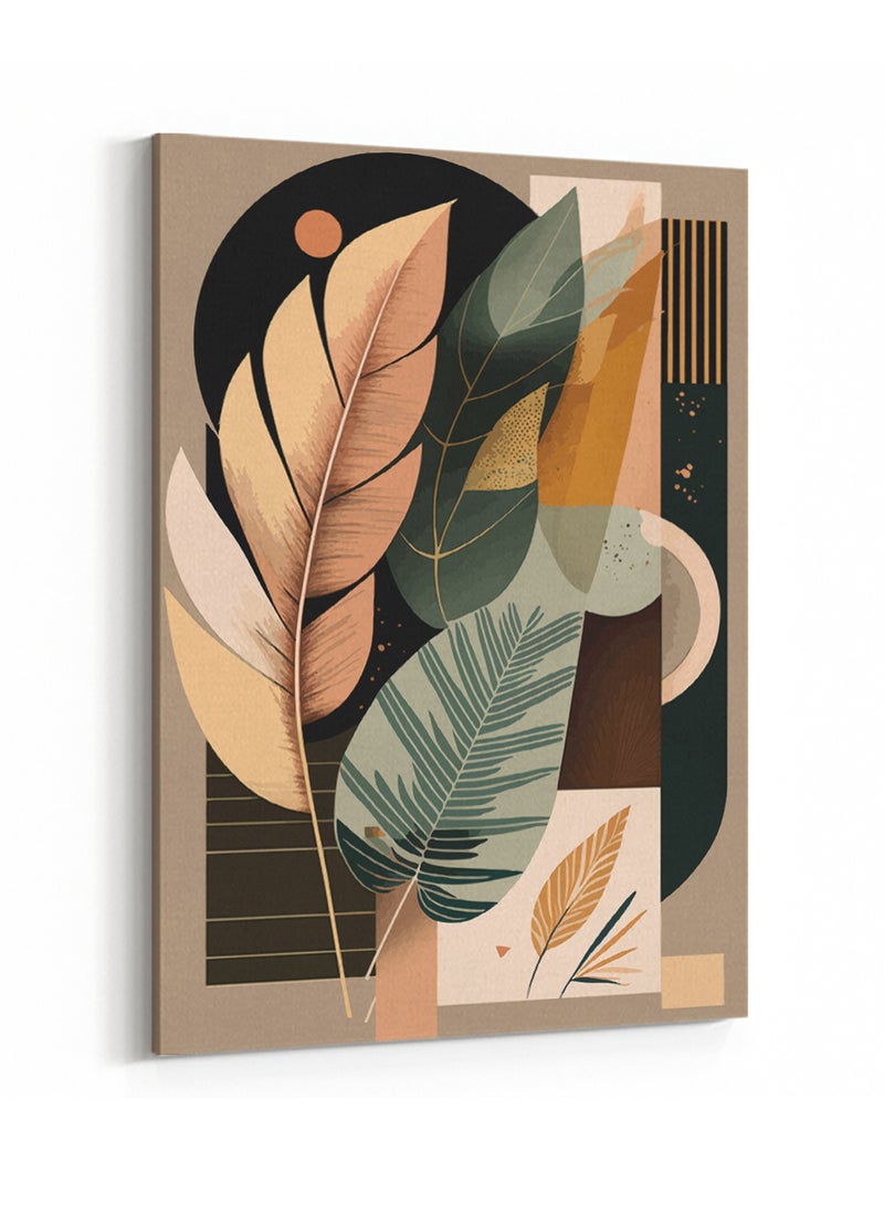 LOWHA Canvas Wall Art Stretched Over Wooden Frame with Botanical Art  Painting - Image 4