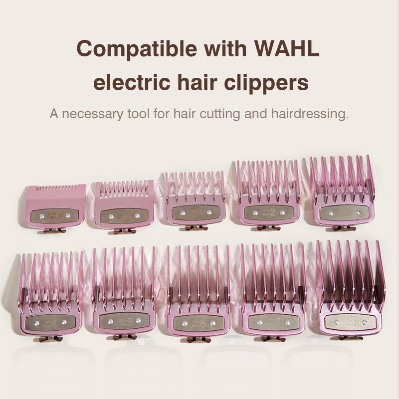 10 Sizes Professional Cutting Guide Comb Set Limit Comb Set Compatible with Wahl Electric Hair Trimmer Shaver Hairdressing Tool - Image 5