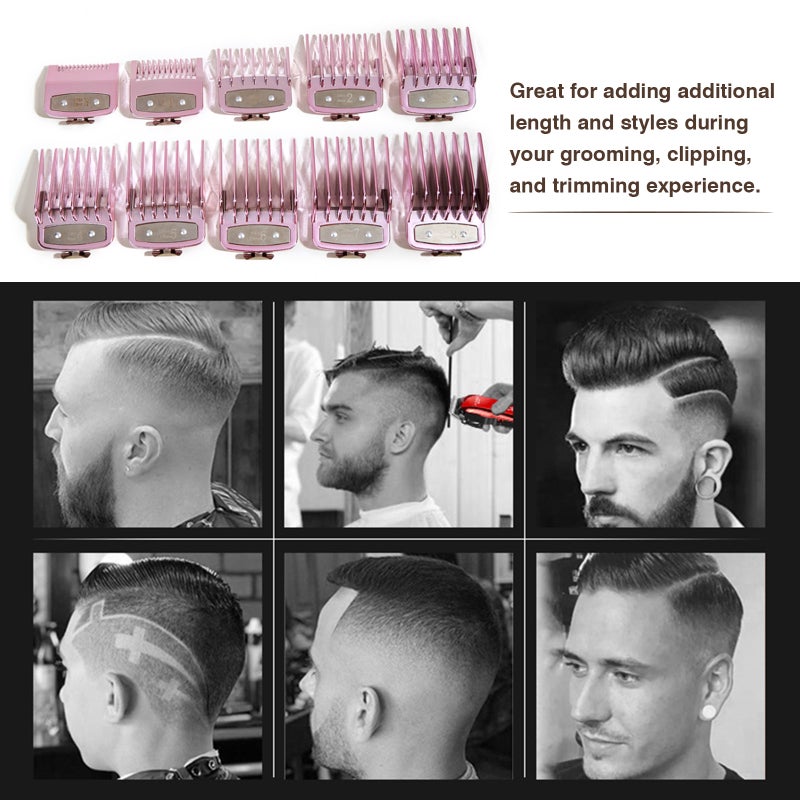 10 Sizes Professional Cutting Guide Comb Set Limit Comb Set Compatible with Wahl Electric Hair Trimmer Shaver Hairdressing Tool - Image 4