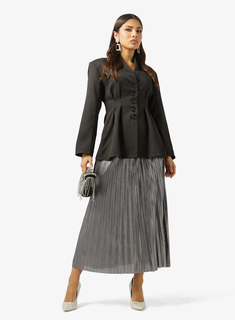 Khizana Pleated A-line Skirt - Image 2