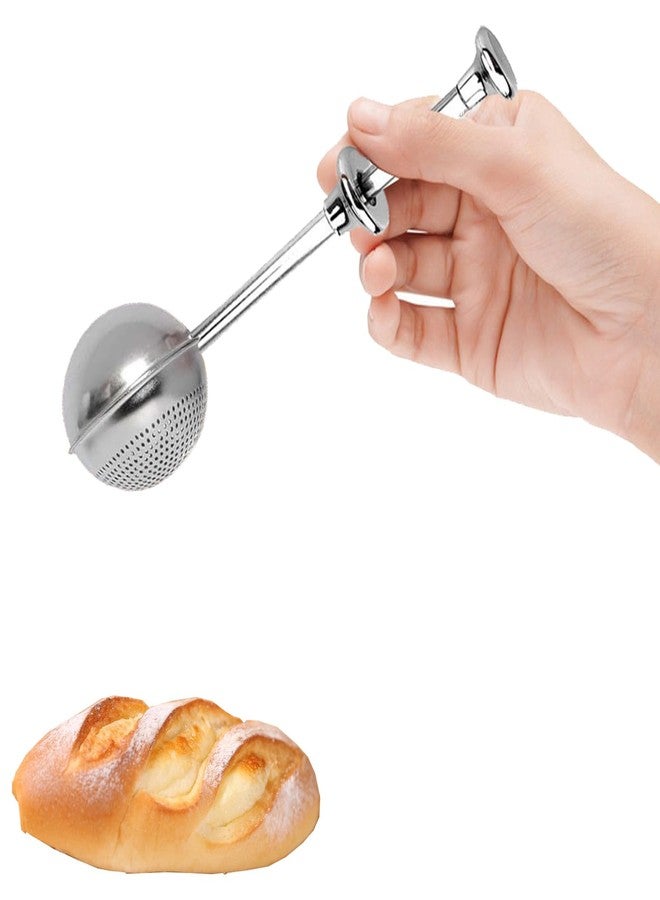 Hazyore Flour Dust Collector for Baking, Powder Sugar Bottle Powder Powder Dispenser One Hand Operation 304 Stainless Steel Powder Sugar Tank Dust Collector Pick Up and Dust Flour Sieves Gift Pack - Image 1