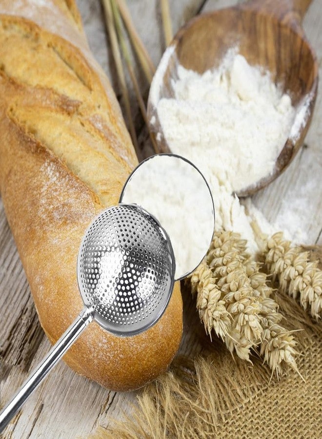 Hazyore Flour Dust Collector for Baking, Powder Sugar Bottle Powder Powder Dispenser One Hand Operation 304 Stainless Steel Powder Sugar Tank Dust Collector Pick Up and Dust Flour Sieves Gift Pack - Image 4