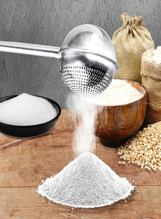 Hazyore Flour Dust Collector for Baking, Powder Sugar Bottle Powder Powder Dispenser One Hand Operation 304 Stainless Steel Powder Sugar Tank Dust Collector Pick Up and Dust Flour Sieves Gift Pack - Image 5