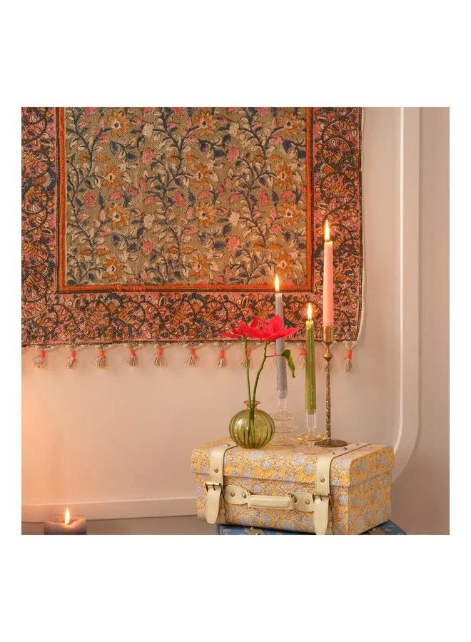 Zsa Zsa Zsu Deurne Green Paraffin Candle 2.2x2.2x30 cm.