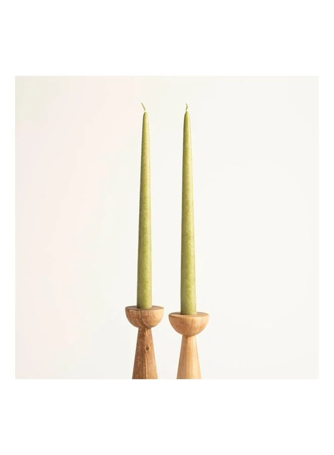 Zsa Zsa Zsu Deurne Green Paraffin Candle 2.2x2.2x30 cm.