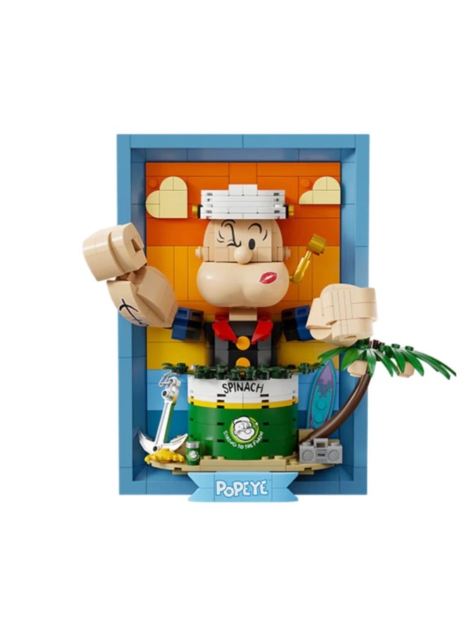 Playmates POPEYE·3D PORTRAIT Brick Figures By Pantasy 