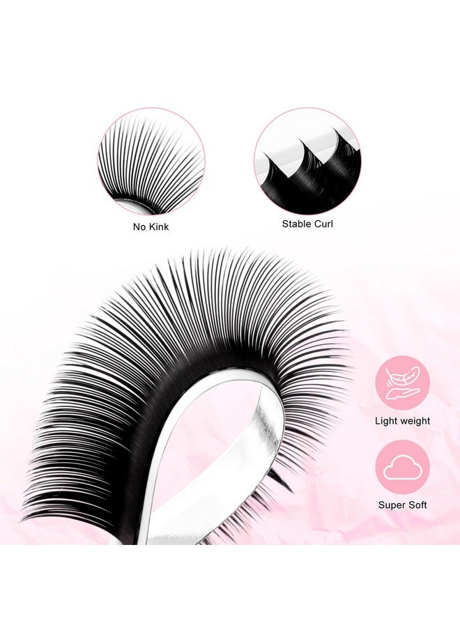 TDance - Classic Lash Extensions Flat Lashes Eyelash Extensions 0.15Mm Cc Curl Ellipse Eyelash Extensions 815Mm Mixed Black Matte Individual Lashes Salon Use(Flatcc0.15815Mm) - Image 1