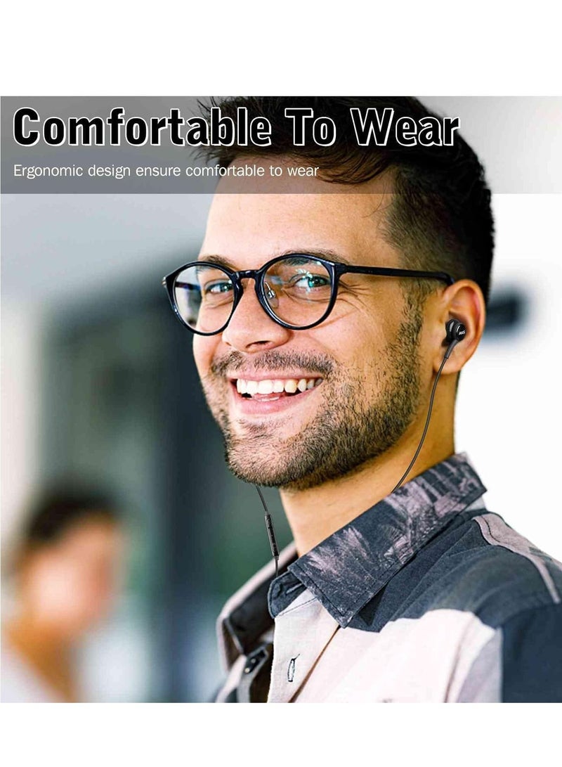 OEM 2021 Stereo Headphones for Samsung Galaxy S20 Ultra 5G Braided Cable with Microphone (Black) USB-C Connector - Image 4