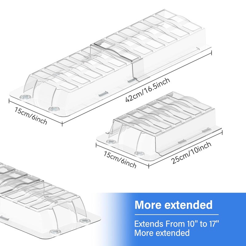 YANWEN Sideways Vent Extender for Under Furniture, Air Floor Vent Deflector Fits Vents 3" - 6" Wide (1PCS) - Image 2