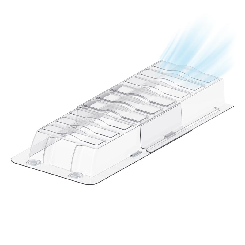YANWEN Sideways Vent Extender for Under Furniture, Air Floor Vent Deflector Fits Vents 3" - 6" Wide (1PCS) - Image 1