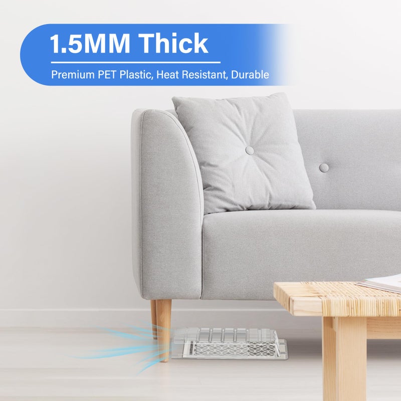 YANWEN Sideways Vent Extender for Under Furniture, Air Floor Vent Deflector Fits Vents 3" - 6" Wide (1PCS) - Image 4