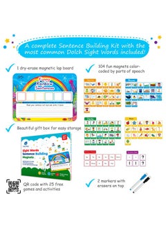 Simply magic Ence Building For Kids, Sentence Building Magnets Kit, Learn To Read, Speech Speak Spell Games, Kids Vocabulary Builder, Sentence Building Games, Sight Word Magnets Games - Simply Magic  - Image 3