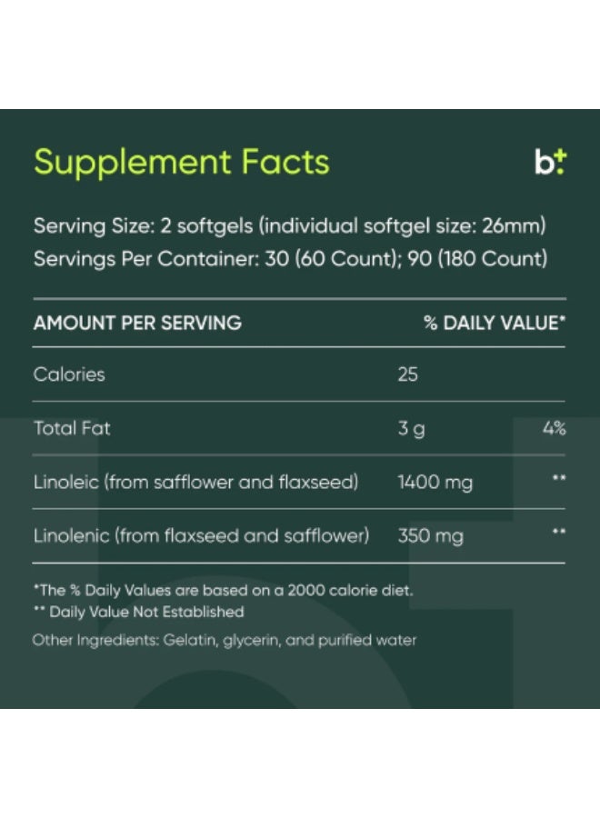 BODYBIO BALANCE OIL 180 SOFTGELS - Image 2