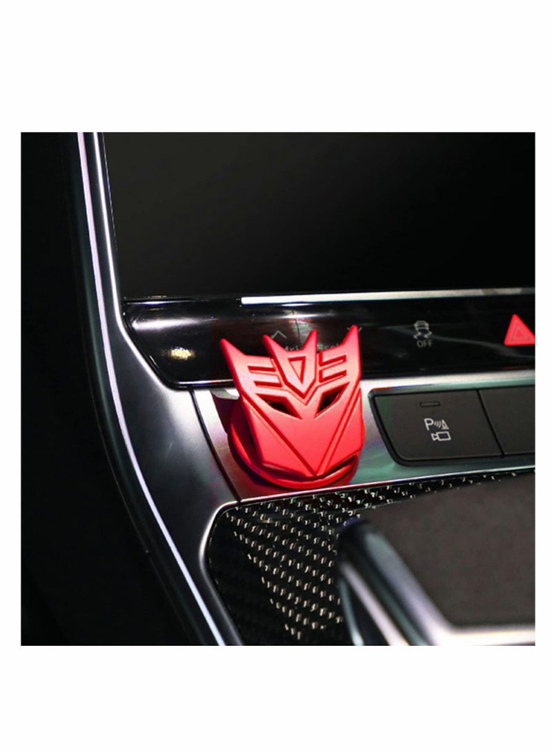 Y&D Transformers Car Engine Start Stop Button Cover, Push to Ignition Cover Alloy Universal Metal Anti Scratch Decorative Stickers  - Image 4