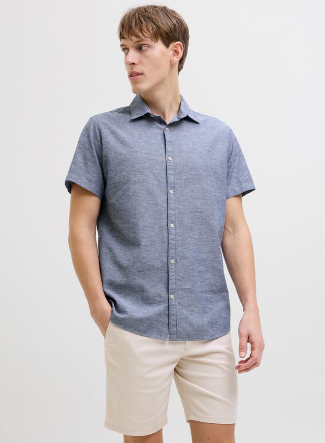 Rebel Moss Sunny Plain Short Sleeve Regular Fit Shirt - Image 1