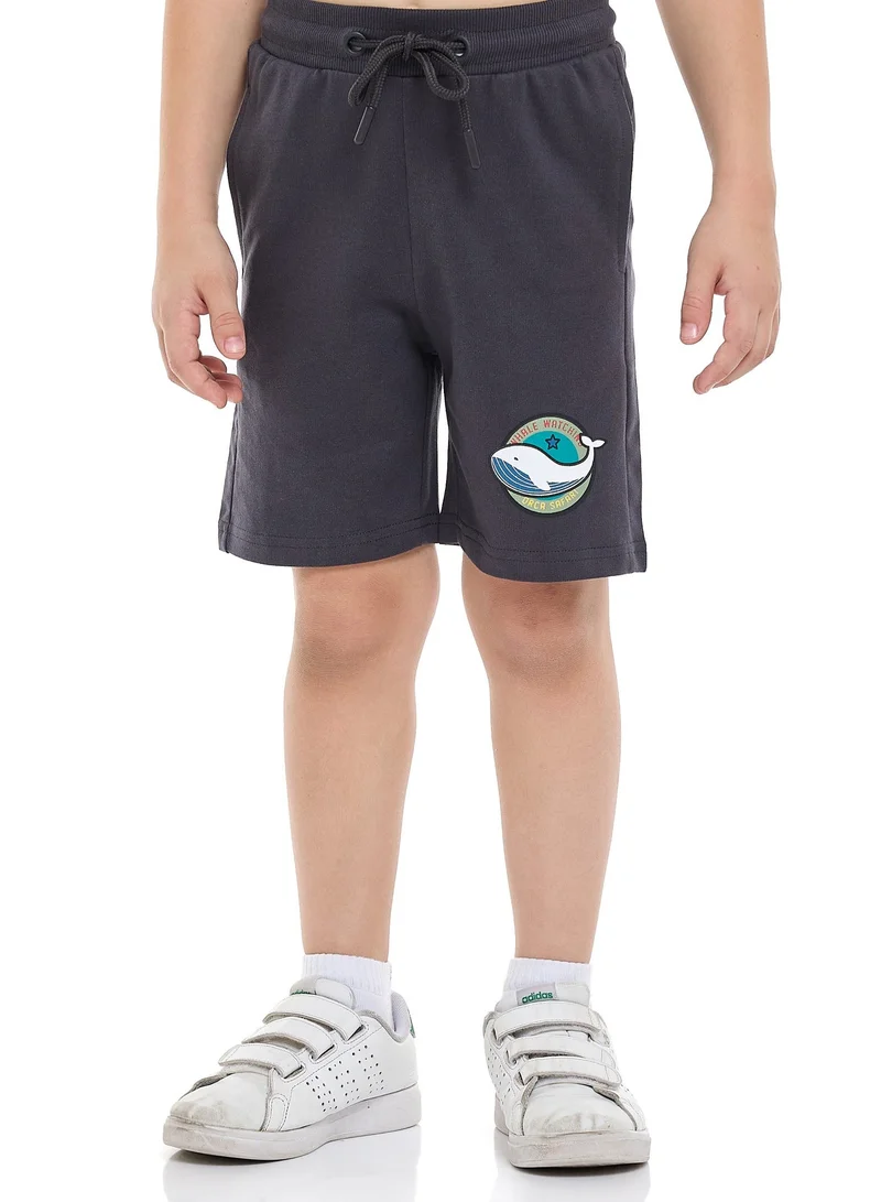 Victor And Jane  Boys 2 PC Set - Printed T-Shirt & Pull-On Shorts with Pockets for Men | Best Price UAE