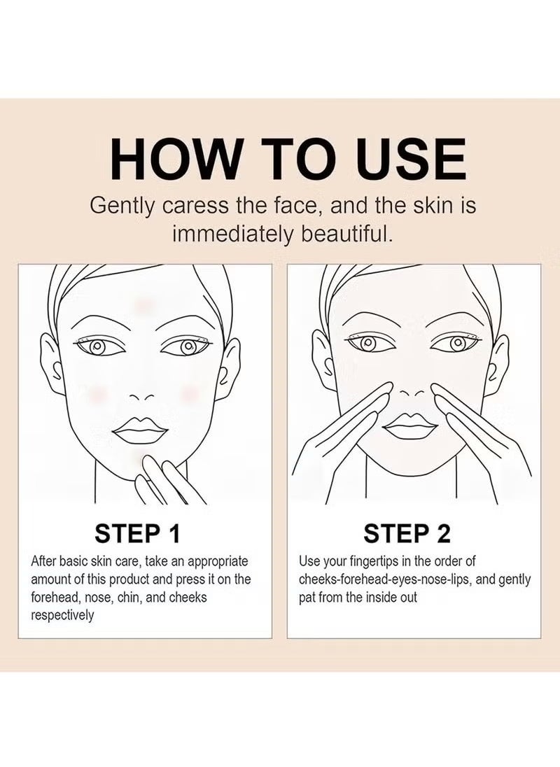 Color Correcting CC Cream,Hydrating CC Cream Foundation with Centella Asiatica Multi-Purpose Pre-makeup Primer Moisturizing Facial Concealer Sunscreen Full-Coverage CC Cream with SPF 25, Dark