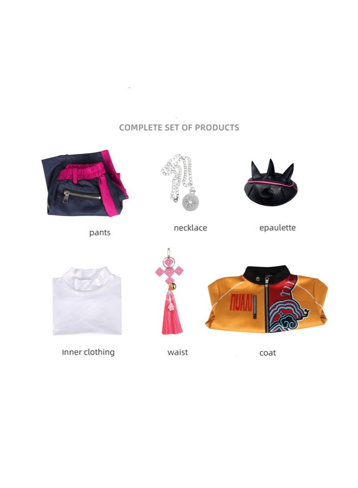 general Rumi cosplay character party performance costume 6-piece set as a gift for fans and friends - Image 3
