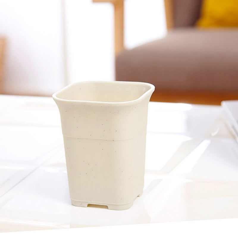 10pcs Thickened Flowerpots Mini Pot Without Plates For Cactus Bonsai Beige (Color Difference) - Image 1