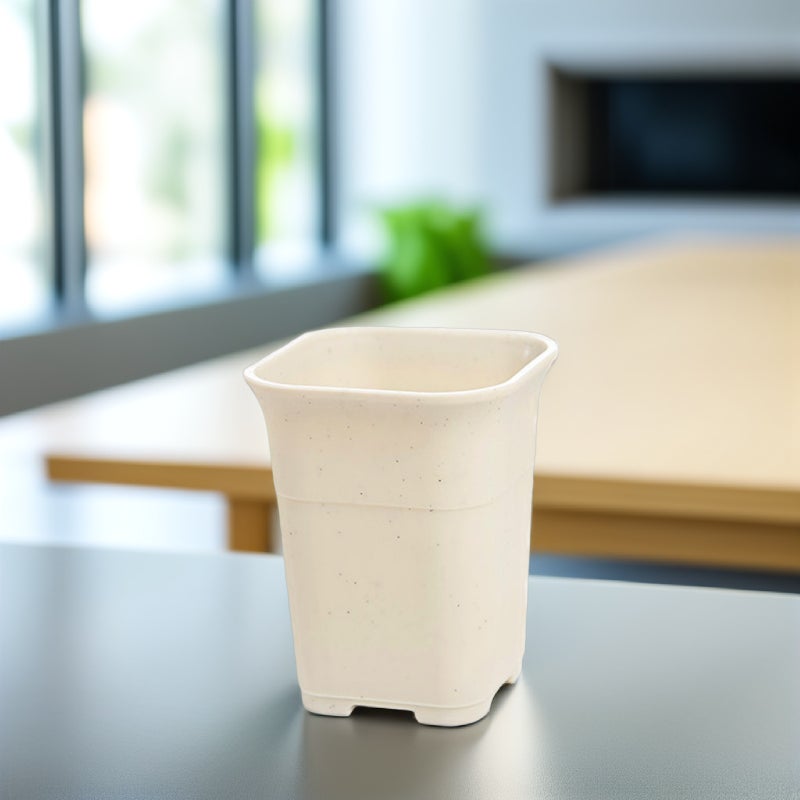 10pcs Thickened Flowerpots Mini Pot Without Plates For Cactus Bonsai Beige (Color Difference) - Image 5