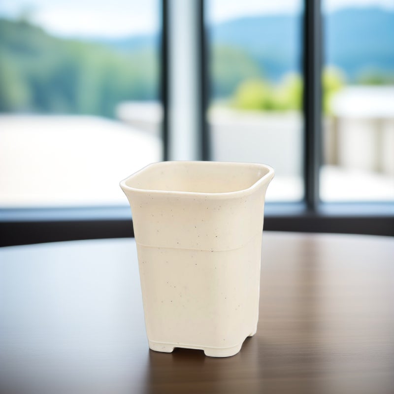 10pcs Thickened Flowerpots Mini Pot Without Plates For Cactus Bonsai Beige (Color Difference) - Image 3