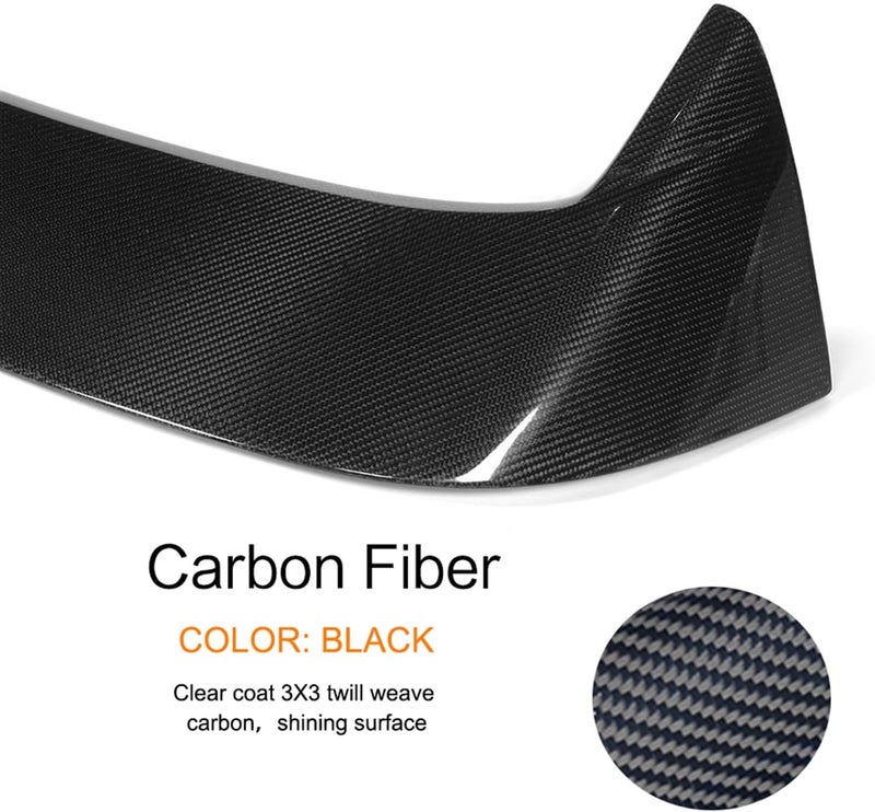 QASULER Carbon Fiber Rear Roof Spoiler for VW Golf 7 MK7 - Image 3