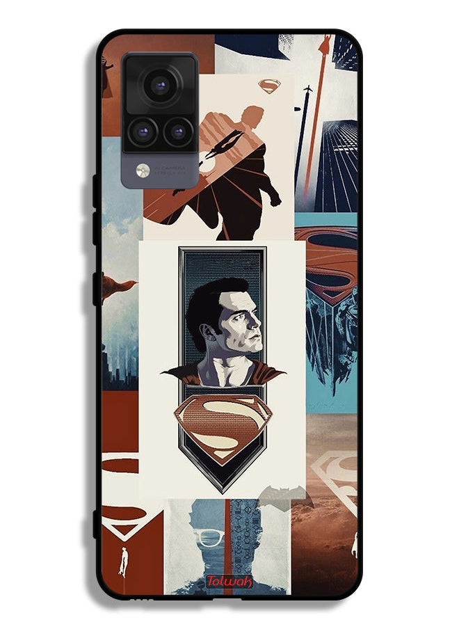 Tolwak - Vivo V21 5G Protective Case Cover Superman Art - Image 1
