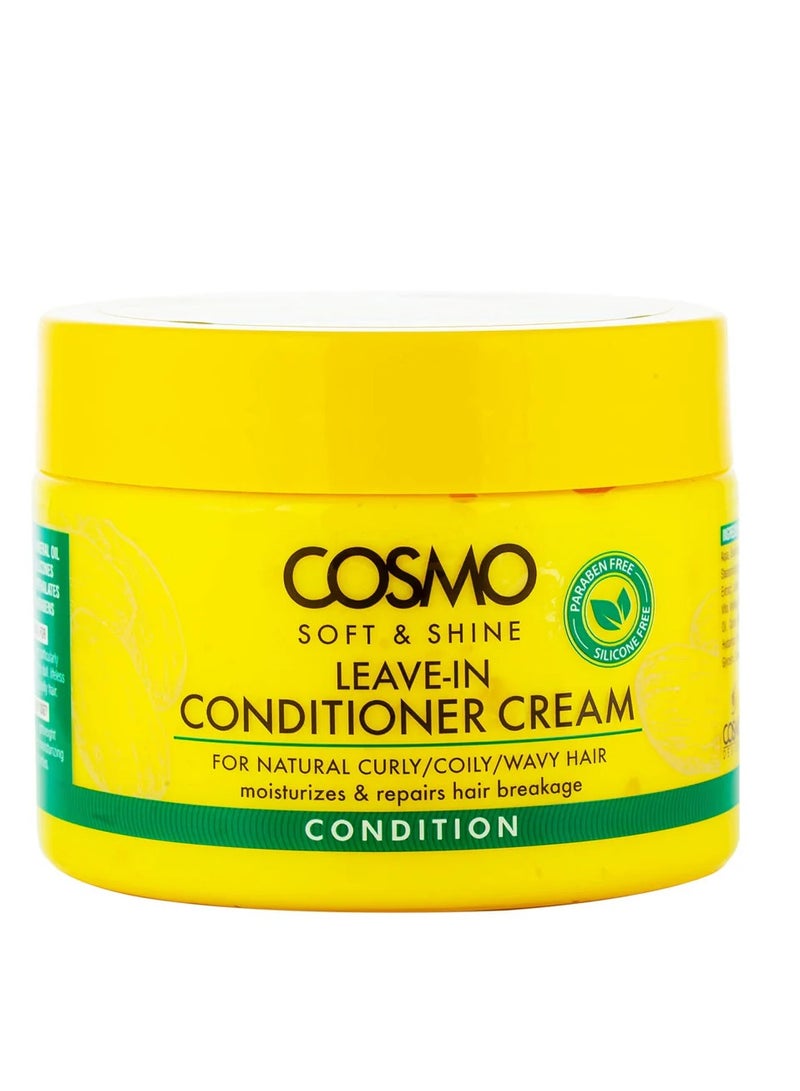 COSMO Soft And Shine Coconut Curling Cream For Natural Curly And Coily And wavy Hair 325g - Image 1